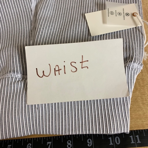 Good American leggings SZ 3/4 striped compression quick dry exercise lounge NWT - Picture 7 of 10